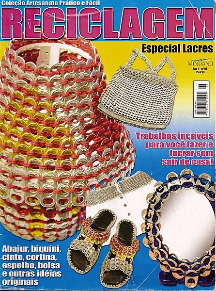 La couverture de la revue  "Recyclagem" spécial capsules