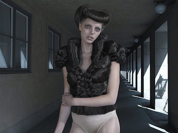 Le bolero en cheveux de la suédoise Sandra Backlund