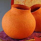 Jarre en pulpe de papier