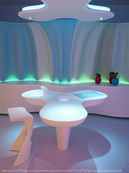 La hotte se calque sur le plan de travail