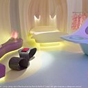 Le salon s'accole à la chambre à coucher