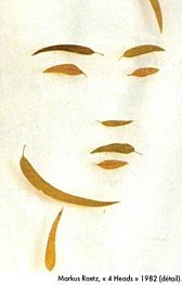 Portrait en feuille d'eucalyptus Markus Raetz