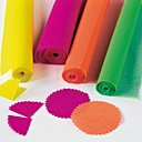 7- le papier crêpon fluo