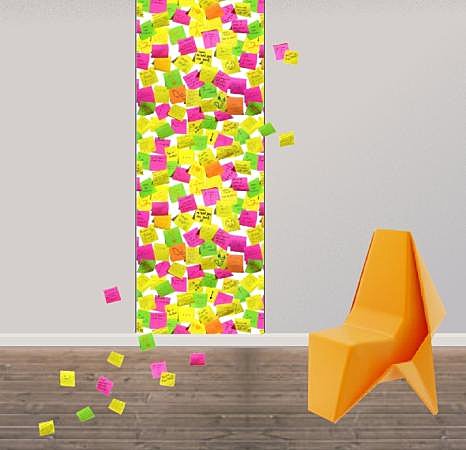 Faux PostIt, mais vrai papier peint, Myrinecreations