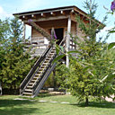 La cabane sur pilotis, idéale pour observer la nature