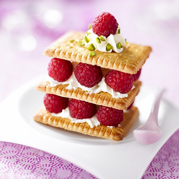 Un mille-feuilles rapide, mais néanmoins joli et délicieux