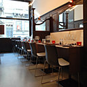 Le style Art Nouveau domine le restaurant