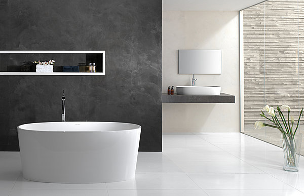 Une gamme de baignoires et vasques dédiée aux petits espaces. IOS chez Victoria & Albert