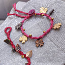 Bracelet à breloques en macramé