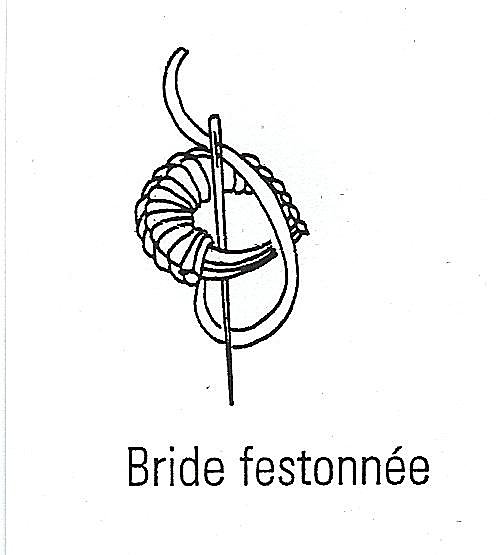 Bride festonnée