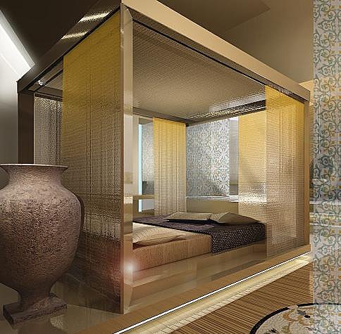 Suite Spa par Studio Apostoli Architecture + Design – Alberto Apostoli côté nuit