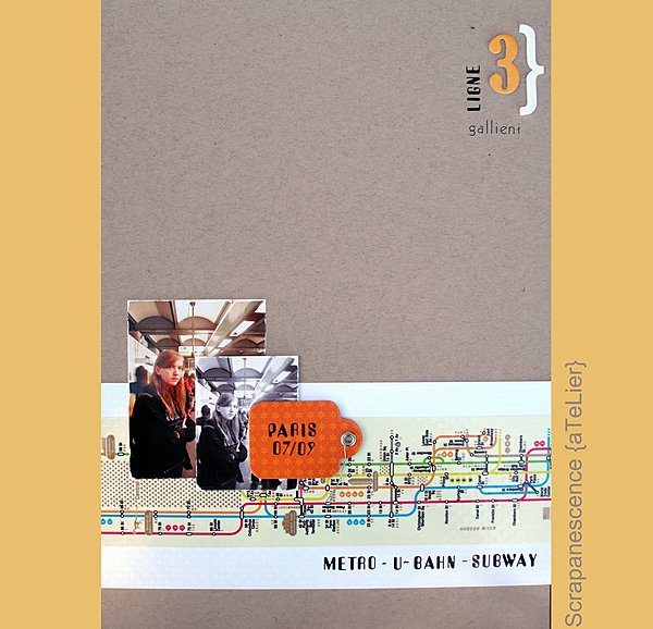 Page de scrap- Métro parisien