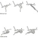 Maille en l'air et maille serrée