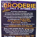 3ème Nuit de la Broderie