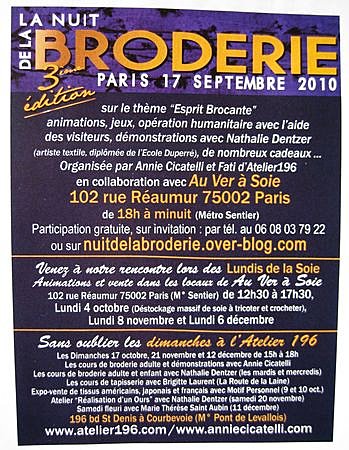 3ème Nuit de la Broderie