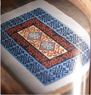 Broderie sur gaze de soie © A. Cicatelli