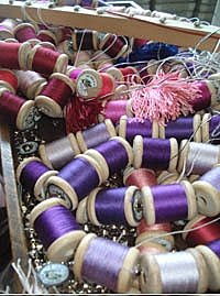 Les bobines de soie