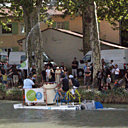 La Lyonnaise des Eaux s'amuse, le public se mouille