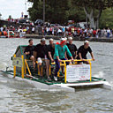 Les Gauvois sur leur OFNI, par Toutatis !