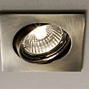 Anneau orientable carrée, en métal IP 23, L 8.5 x l 8.5 cm, coloris bronze