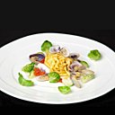 Linguine aux tellines et choux de Bruxelles