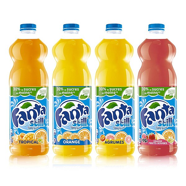 Fanta Still -30% de sucres, chez Coca-Cola