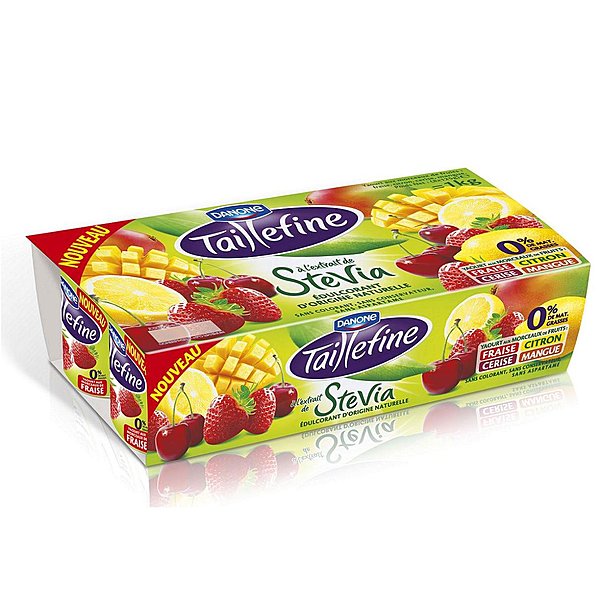 Taillefine Stevia Multi, chez Danone