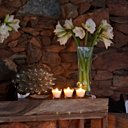 Ambiance tamisée à l'hôtel La Dimora en Corse, le soir venu