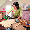 Lame à chantourner de scie sauteuse pour tracés de faible courbure