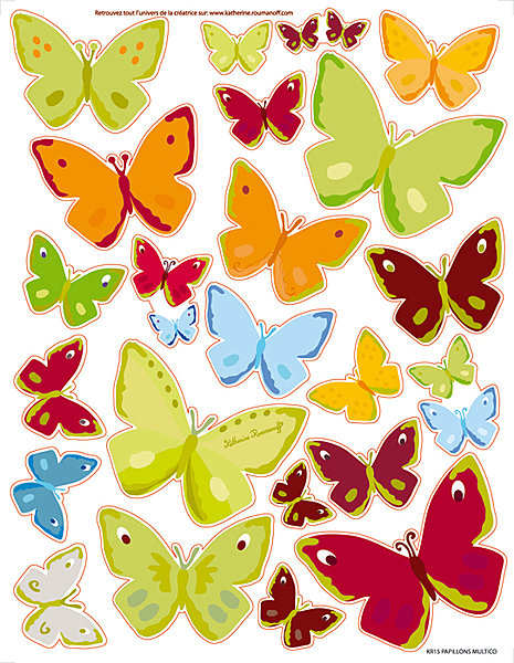 stickers-papillon-Filles & garçons