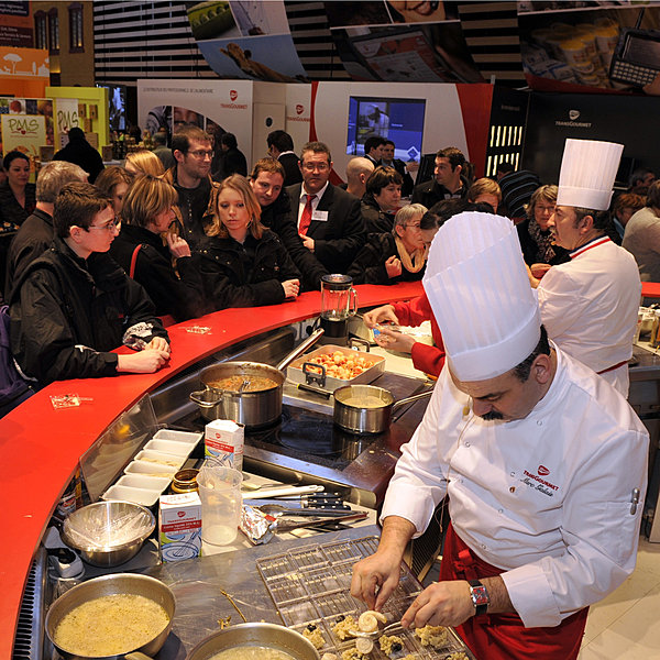 Démonstration en cuisine au Sirha