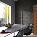 Plaquettes de parement Mamba Black - Usage intérieur et extérieur. Base en ciment. L 25 x l 25 cm, ép 25 mm, aspect galet noir.