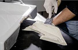 1- Enduit sur morceau cassé