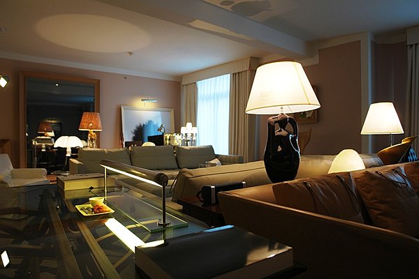 L'élégant salon de la suite royale