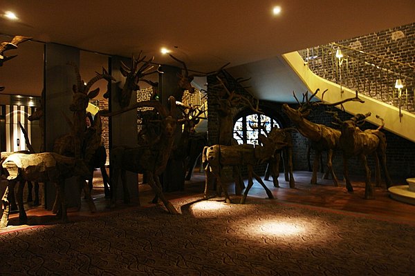 Les parties communes sont théatralisées