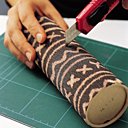 Fendre le papier collé