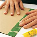 Rabattre le papier à l'intérieur