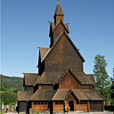 Eglise norvégienne en bois à Heddal (Norvège)