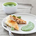 Briks de ris de veau et purée persillée