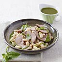 Langues d'agneau aux cocos et au pistou