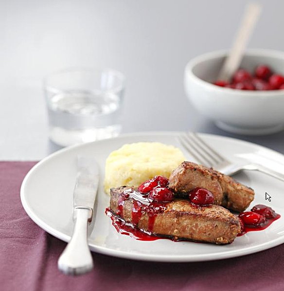 Foie de veau aux griottes