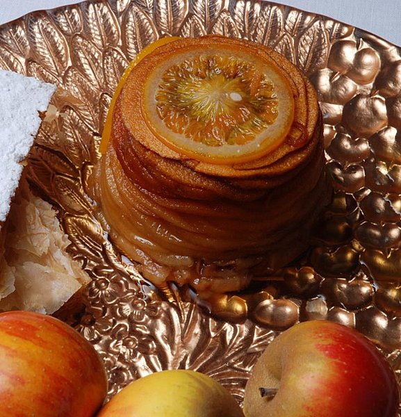 Le gâteau de pommes aux zestes d'orange