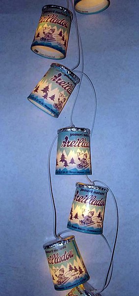 Guirlande pots de yaourt