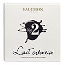 Lait crémeux pour l'élégante tablette carrée de Fauchon
