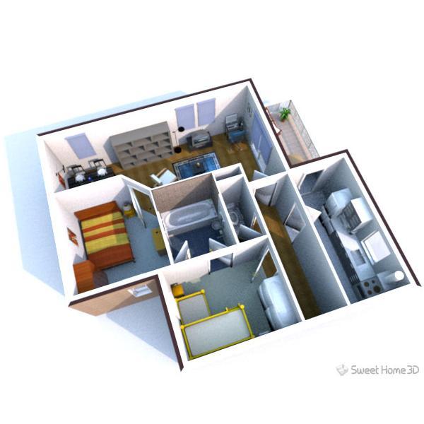 DVD SweetHome 3D - Vue plan par eTeks