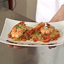 Un wok au parfum d'exotisme et aux saveurs sucrées.