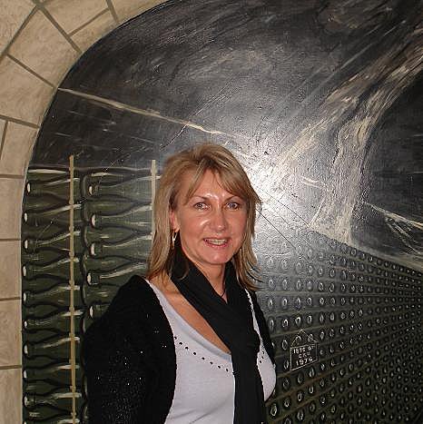 Claudy Dubois, une vraie pro sur fond de trompe l'oeil !