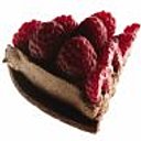 Spécialité du grand pâtissier, la tarte choco-framboises