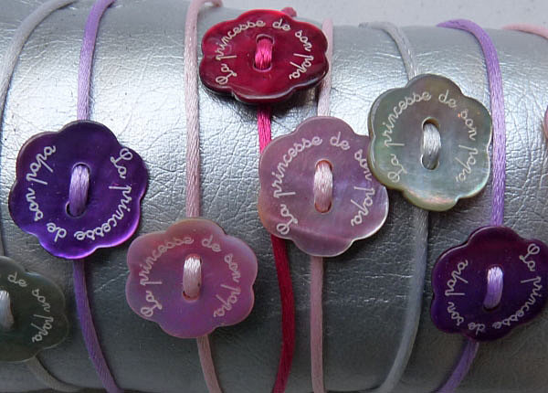 Bracelets nacrés "la princesse"