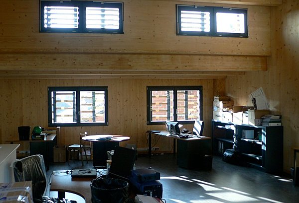 Bois apparent à l'intérieur